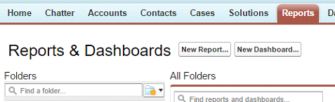 Reports and dashboards